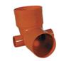 CURVA WC ALTA 100 40 40  2 ATTACCHI LATERALI 40 PVC
