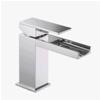 GRUPPO LAVABO /BIDET MONOCOMANDO A CASCATA BRICK CROMO