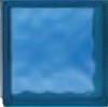 VETROMATTONE 19X19X8 ONDULATO BLU