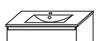 LAVABO INTEGRALE SLIM CM.75X46