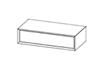 BASE CONTENITIVA ATHENA CM.120X50 H.25 BIANCO ASSOLUTO