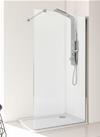 PARETE DOCCIA CON SOSTEGNO ALICUDI WALL CM.108,5/110 H.20 - PROFILO CROMO - PANNELLO TRASPARENTE