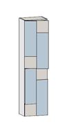 COLONNA BALI 2 ANTE CM.40X28 H.160 SX BRONZO METAL