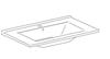 LAVABO IN CERAMICA HARLEM CM.65 BIANCO
