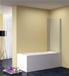 BOX SOPRAVASCA FAVIGNANA EVO CM.78-80 H.150 GIREVOLE PROFILO CROMO PANNELLO TRASPARENTE