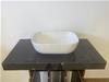 TOP IN GRES CM.47X90 H.10 NERO MARMORIZZATO LUCIDO