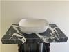 TOP IN GRES CM.47X90 H.8 NERO VENATO BIANCO LUCIDO