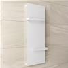 TERMOARREDO A PANNELLO ACCIAIO BIANCO CM.45,2 H.180,4 INT.5 CM CON PORTASALVIETTE