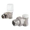 KIT VALVOLA TERMOSTABILIZZANTE + DETENTORE PER TERMOARREDO CON RACCORDI MULTISTRATO 16X2 BIANCO