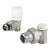 KIT VALVOLA E DETENTORE PER TERMOARREDI BIANCO + RACCORDI 12 RAME