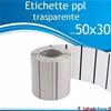 ROTOLO ETICHETTA ADESIVA TERMICA CM.5X3 (PZ.1500) TRASPARENTE