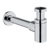 SIFONE 1"1/4 RIBASSATO TONDO NERO OPACO