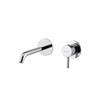 GRUPPO LAVABO A PARETE K-LINE CANNA CM.17 CROMO SENZA SCARICO