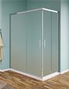 BOX DOCCIA AD ANGOLO ENY CM.90X90 H.190 PROFILO CROMO - PANNELLO STAMPATO