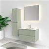 MOBILE DA BAGNO SOSPESO LINE CM.80 SALVIA OPACO CON SPECCHIO RETROILLUMINATO RE280FL