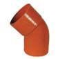 CURVA 100 APERTA 45° PVC 